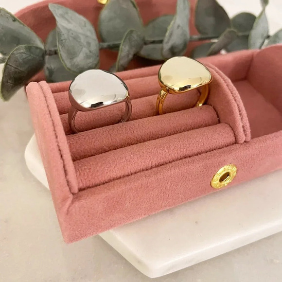 925 Sterling Silver Round Circle Ring Minimalist Ring Stacking Geometric Ring - Picture 4 of 9